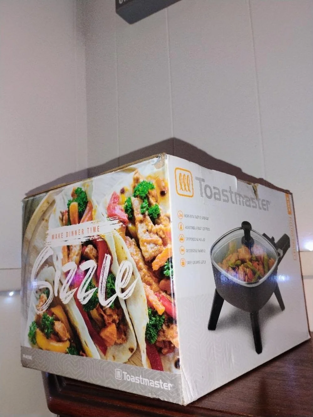 Black Electric Sizzler Cooker - Black